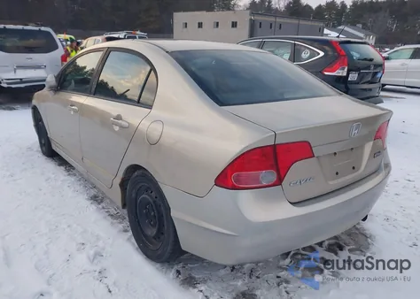 2008 Honda Civic Lx z USA, uszkodzony, nr VIN 1HGFA16538L069633